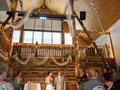 Ceremony in the Barn at Badger Farms